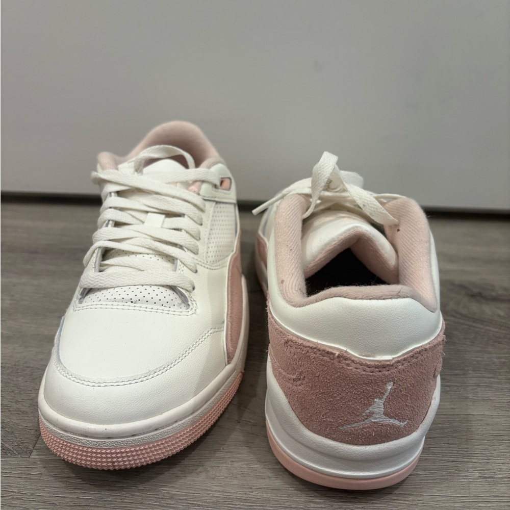 Jordan White and Pink Women's Sneakers